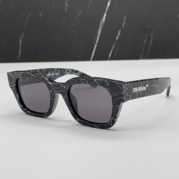 Off-White Accessories - NEW OFF-WHITE UNISEX SUNGLASSES, OFF-WHITE ZURICH BLACK MARBLE EYEWEAR OFF-WHITE